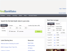 Tablet Screenshot of findbankrates.com